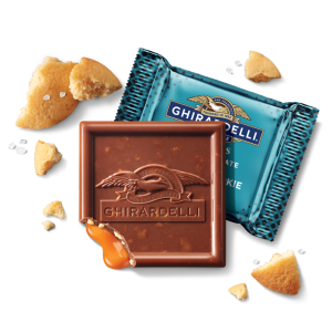 ghirardelli Milk Chocolate Sea Salt Caramel Cookie SQUARES Case Pack (396 ct)